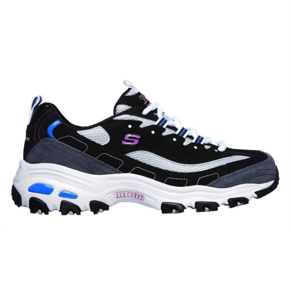 Skechers Womens/Ladies Mesh Sneakers / Black/Blue